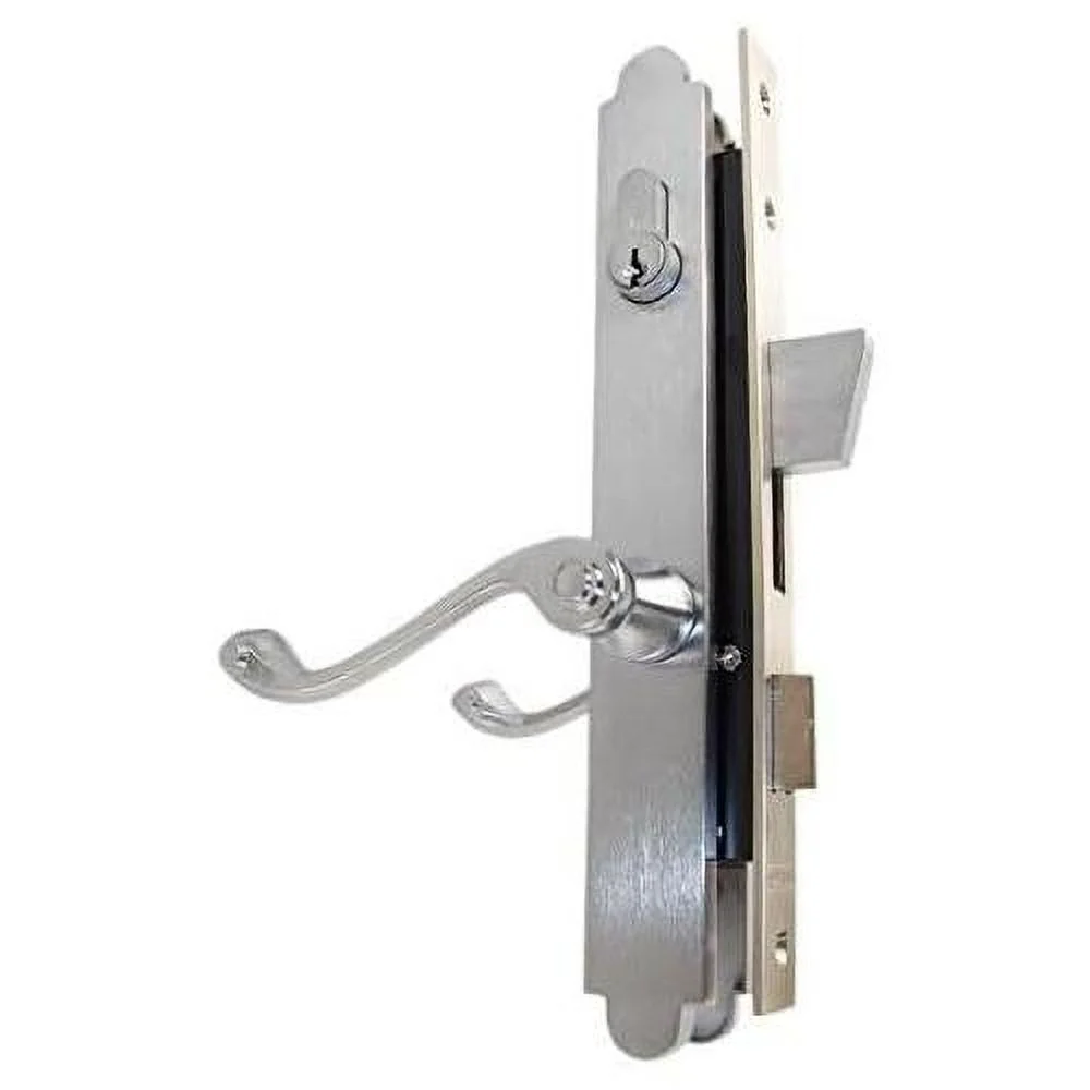 Marks Double Cylinder Thinline Slim Line 2750C/26D Chrome Right Hand Mortise Entry Lever Plate Trim Set Lockset Lock Set