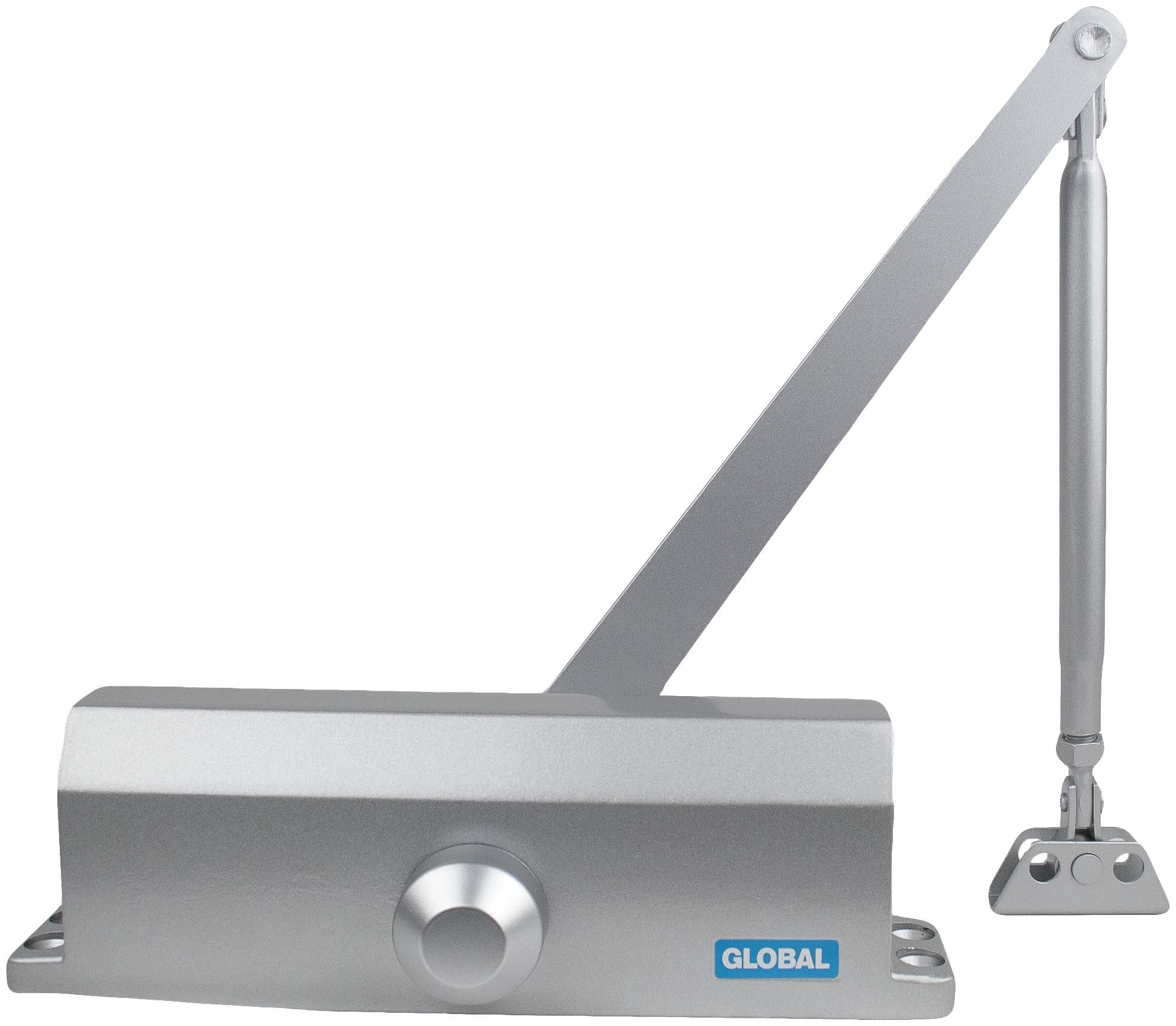 Commercial Door Closer with Backcheck in Aluminum - Size 4