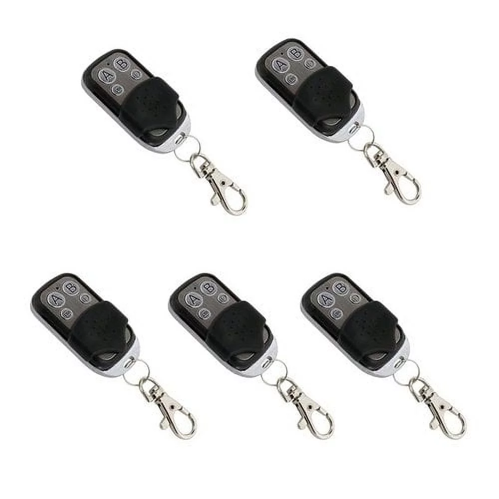 ALEKO 5LM124 Remote Control for Gate Opener 4-Channel Remote Transmitter, Lot of 5