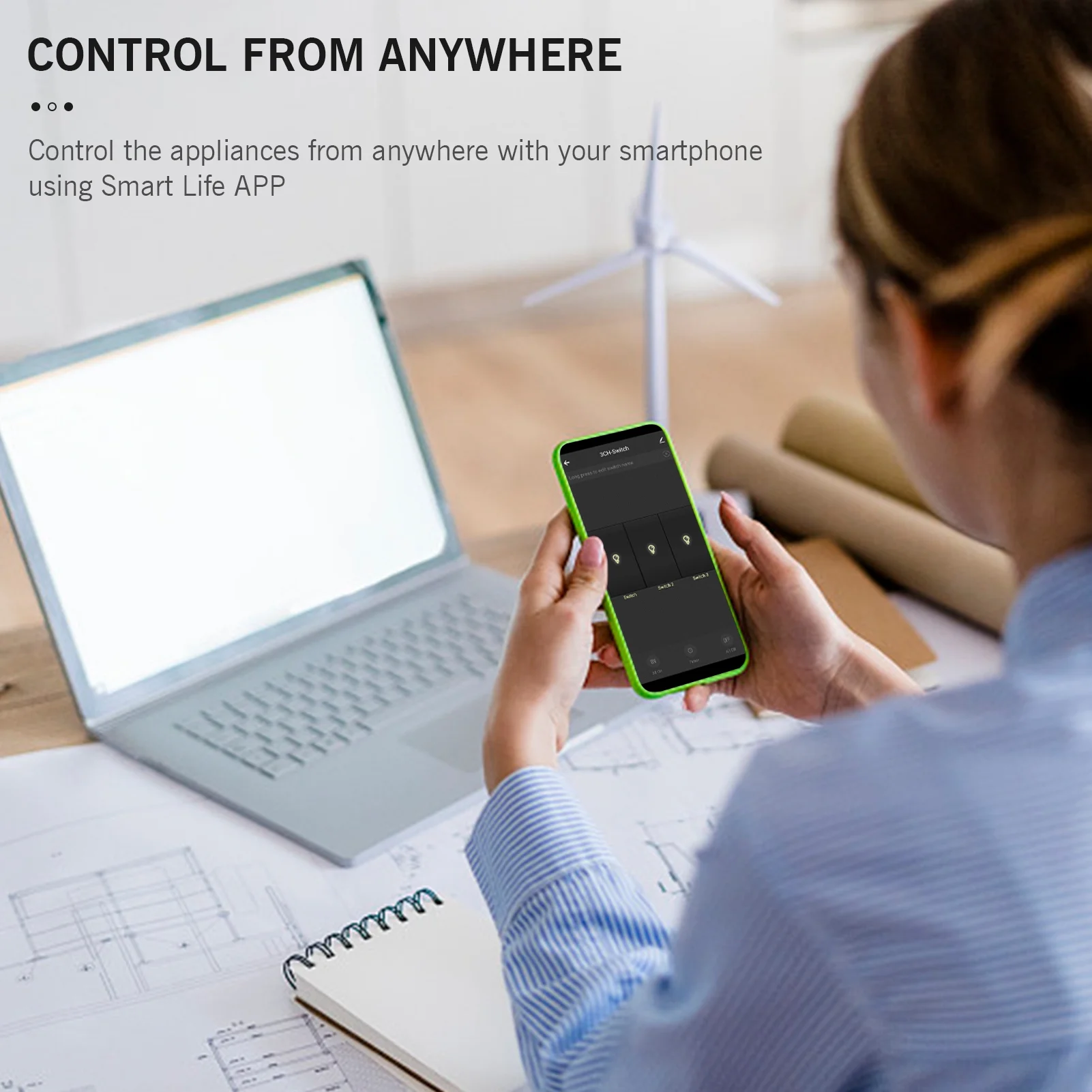 95- Smart Wall Outlet with 1 Gang Touch Switch Smart Life APP Remote Control, Voice Control, Touch Control Compatible with Assistant Smart Switch Plug Outlet Standard