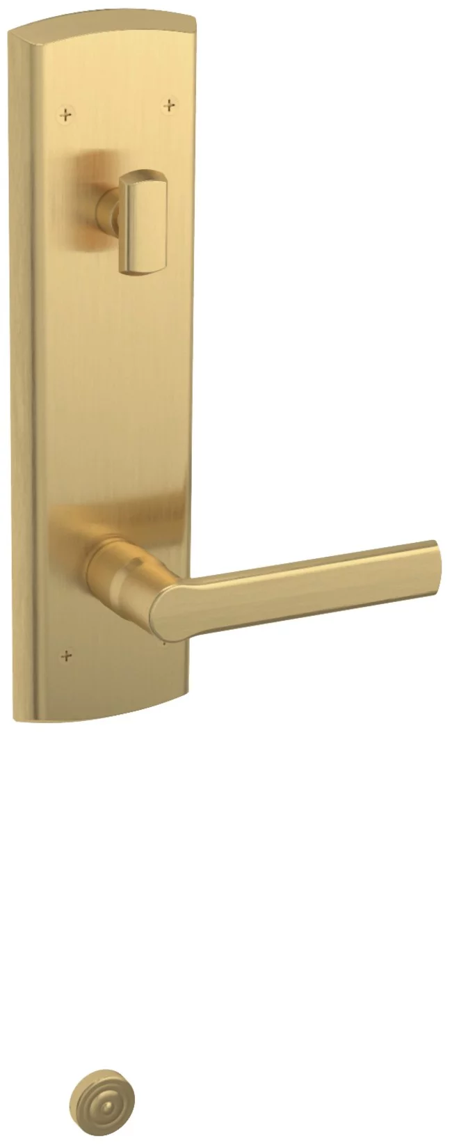 Baldwin 85387190LENT Evolved Soho Escutcheon Handleset - Satin Black