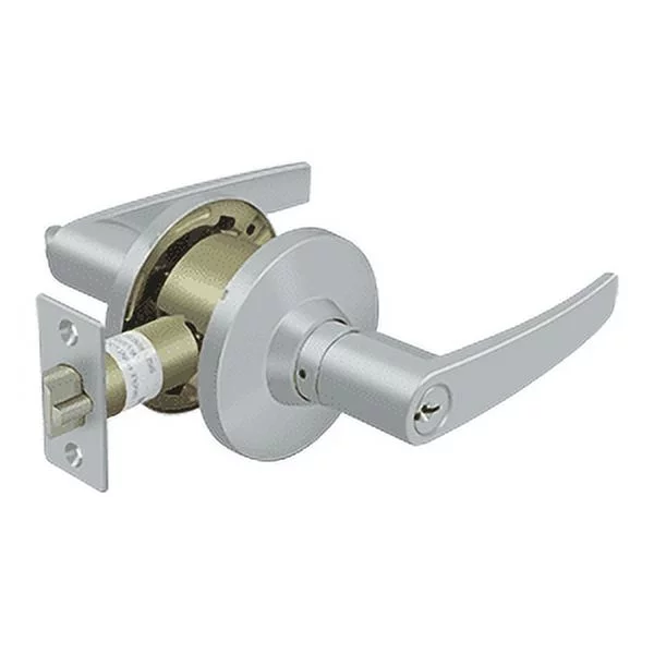 Deltana CL700EL-26D Clarendon Commercial Grade-2 Door Lever With T-Strike Straight/Entry Brushed Chrome