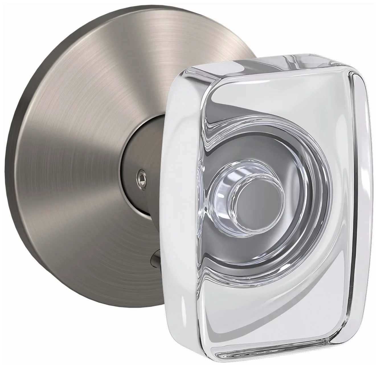 Schlage Fc21-Can-Kin Custom Caine Passage Or Privacy Door Knob Set - Nickel