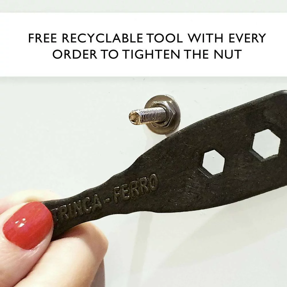 Set of Six Hobery Clear Glass Cabinet Knobs by Trinca Ferro