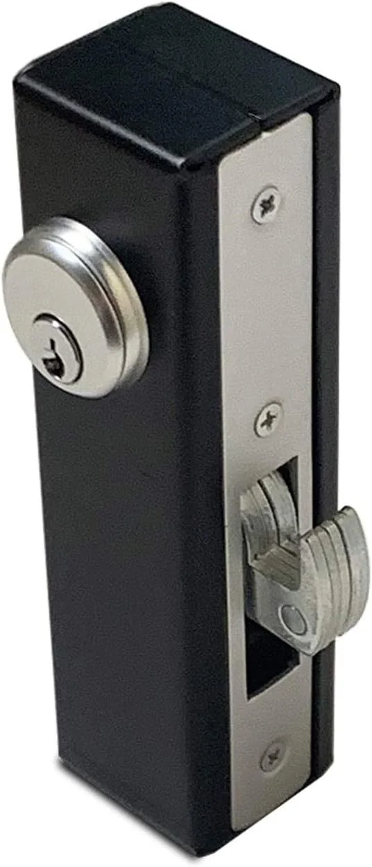 Mortise Lock, Weld On Hook Lock for Rolling Gates/Sliding Gate, Double Cylinder, 1-1/8