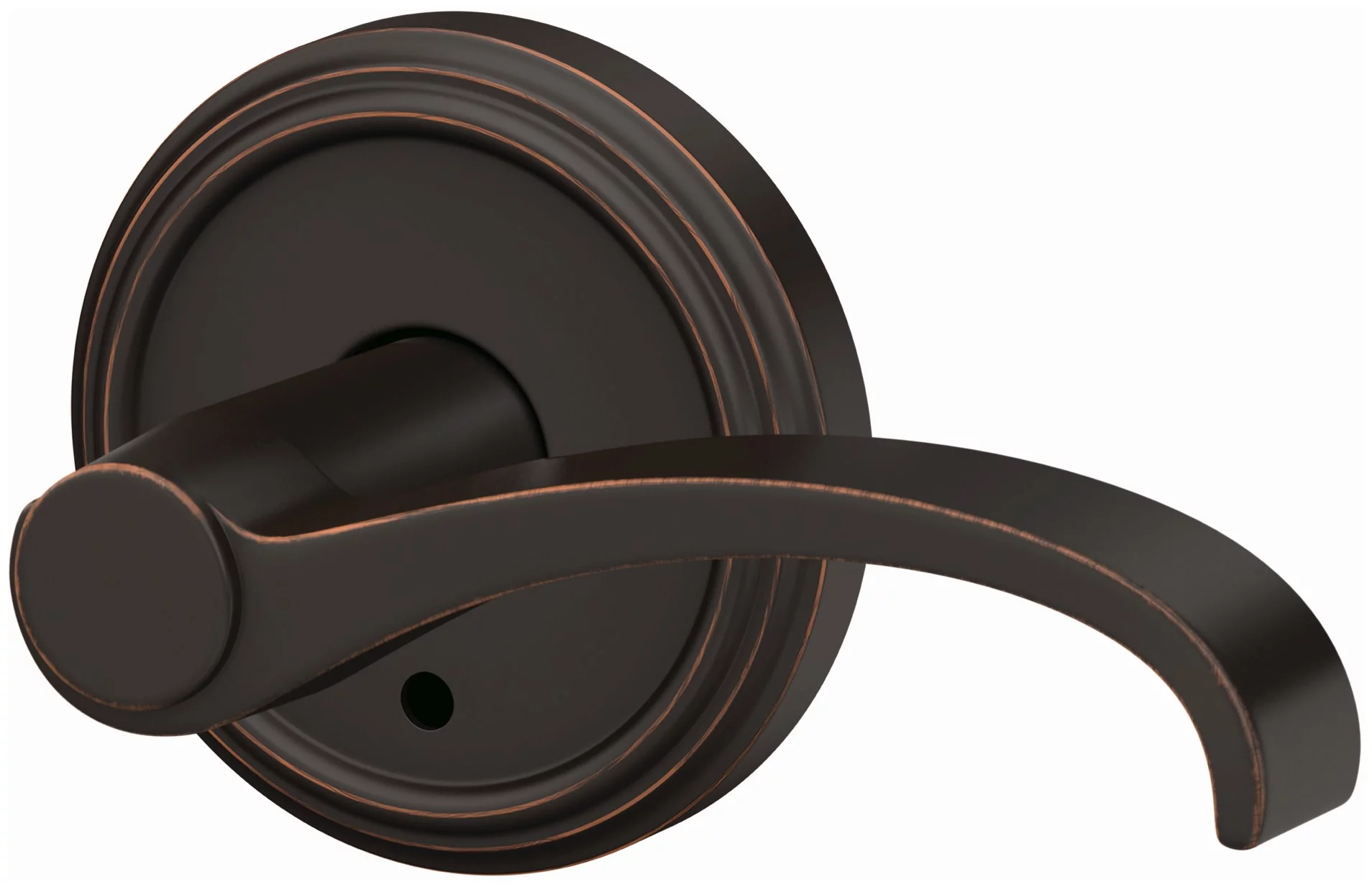 Schlage Fc172-Wit-Ind Custom Whitney Non-Turning Two-Sided Dummy Door Lever Set - Nickel