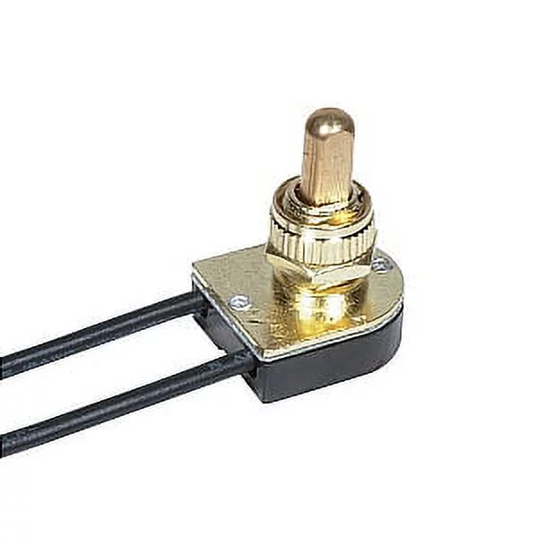 Satco Brass On-Off Metal Push Switch