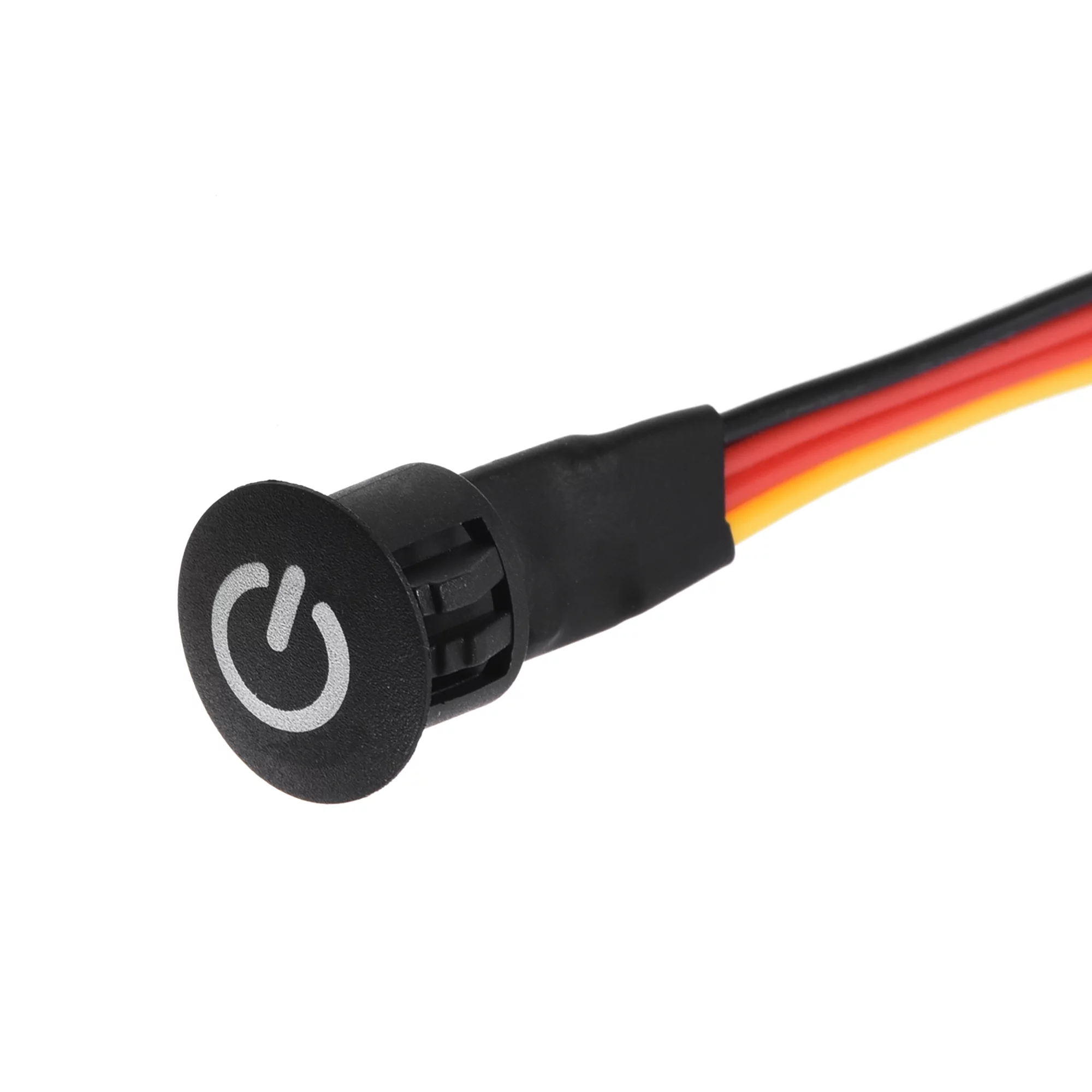 Uxcell DC 3.7V - DC 4.2V Touch Dimmer Switch 10mm Diameter Snap-in Mount Black for LED Lights Strip Lights