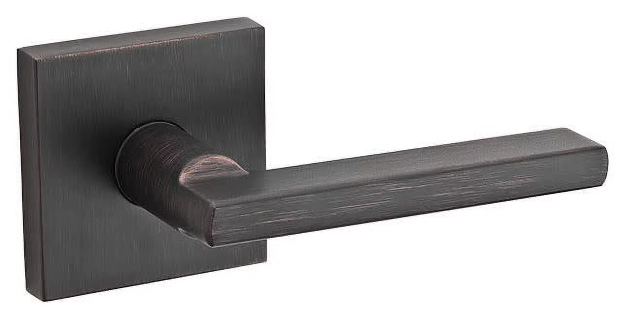 Kwikset 154HFLSQT-11P Halifax Square Passage Door Lever in Venetian Bronze