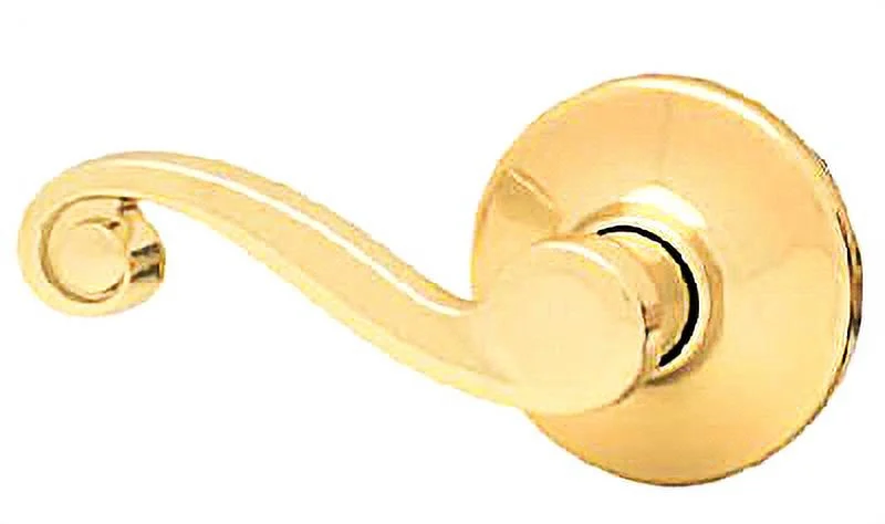 Kwikset Signature Series Polished Brass Finish Lido Right Hand Dummy, Each