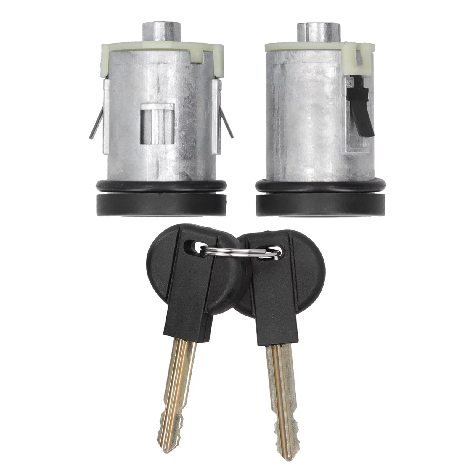 Door Lock Cylinder, Door Lock Cylinder & Keys, Door Lock Barrel with 2 Keys Replacement Parts Aluminum Alloy Fit for Peugeot Expert/806