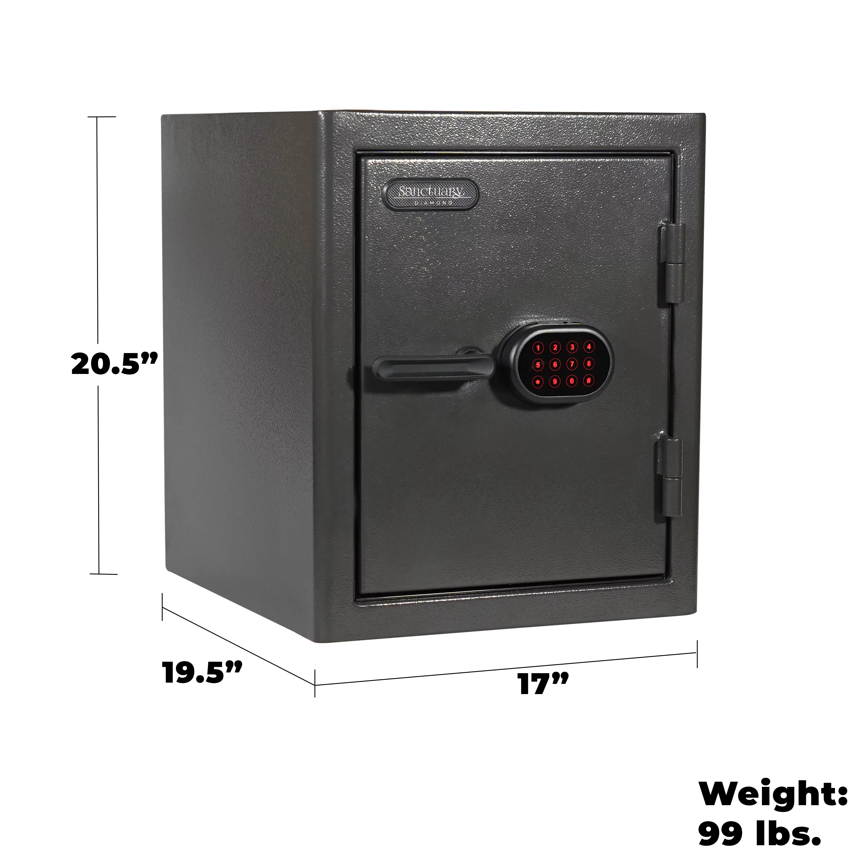 Sanctuary Diamond Series 2.25 Home & Office Safe E-lock SA-DIA3
