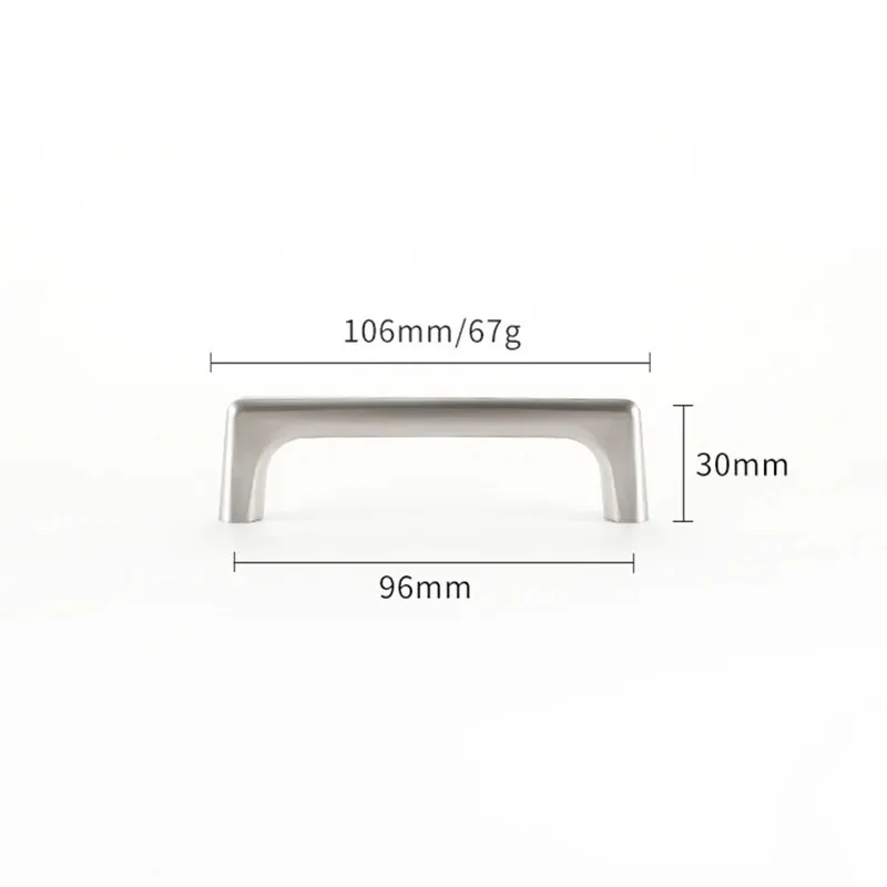 Modern Minimalist Pulls Cupboard Dressers Brass Gold Cabinet Door Handles Closet Drawer Knobs Kitchen Furniture Hardware Brushed Nickel 96mm