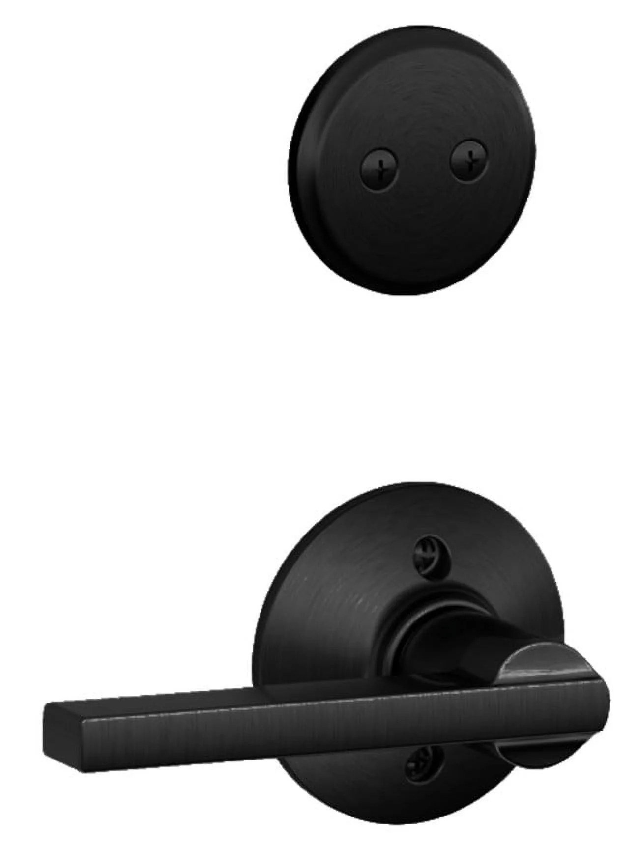Schlage F94-Lat Latitude One-Sided Dummy Interior Pack - Black
