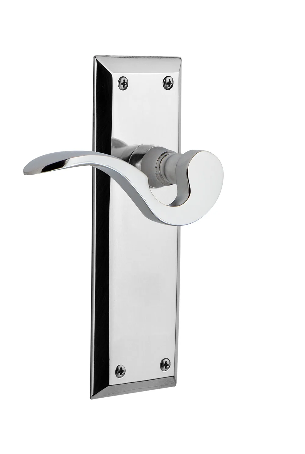 Nostalgic Warehouse Nykman_Sd_Nk_Rh Manor Non-Turning One-Sided Door Lever - Chrome