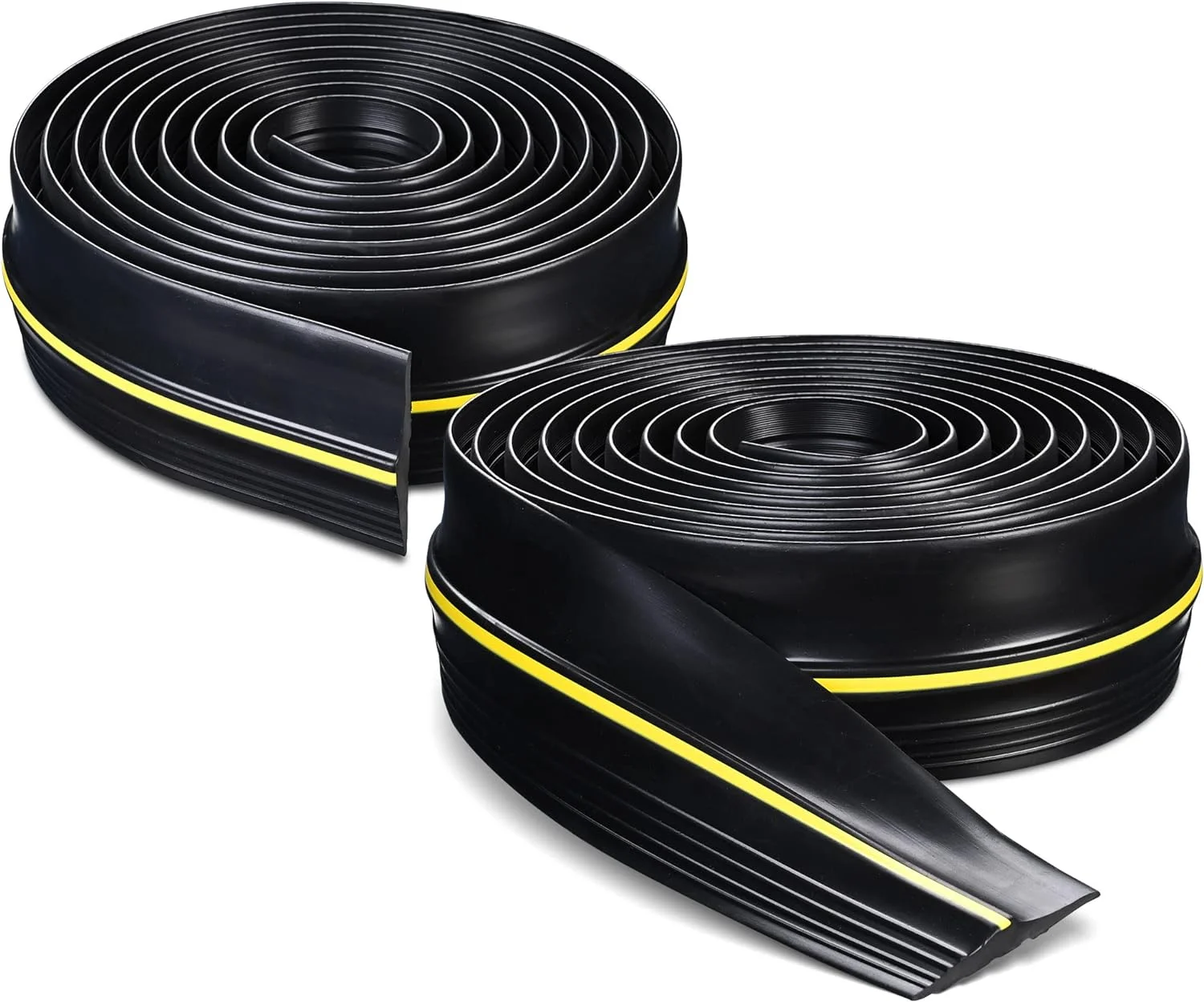 16Ft Garage Door Bottom Threshold Sealing DIY PVC Floor Barrier 2 Packs