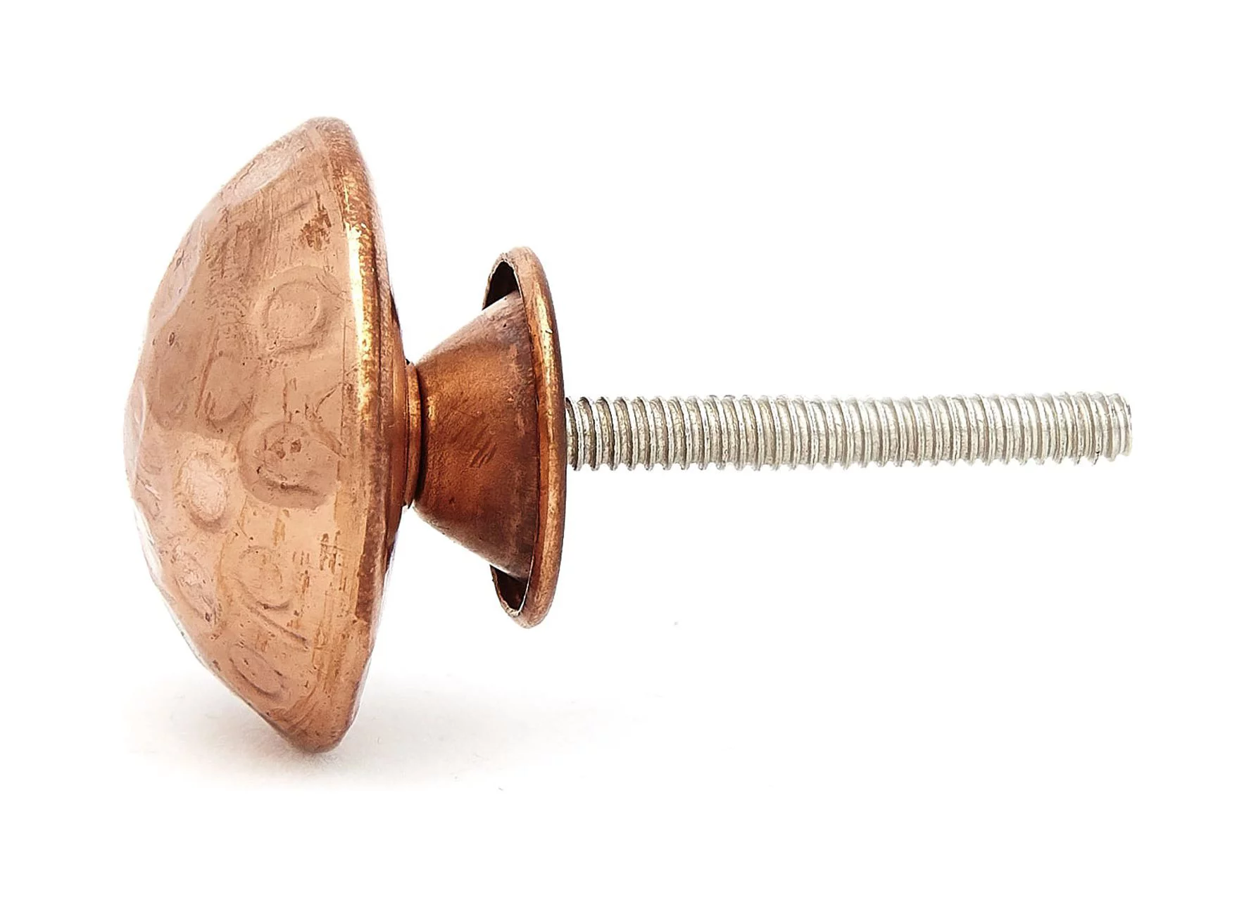 Hammered Copper Brass Knobs - Pack of 12