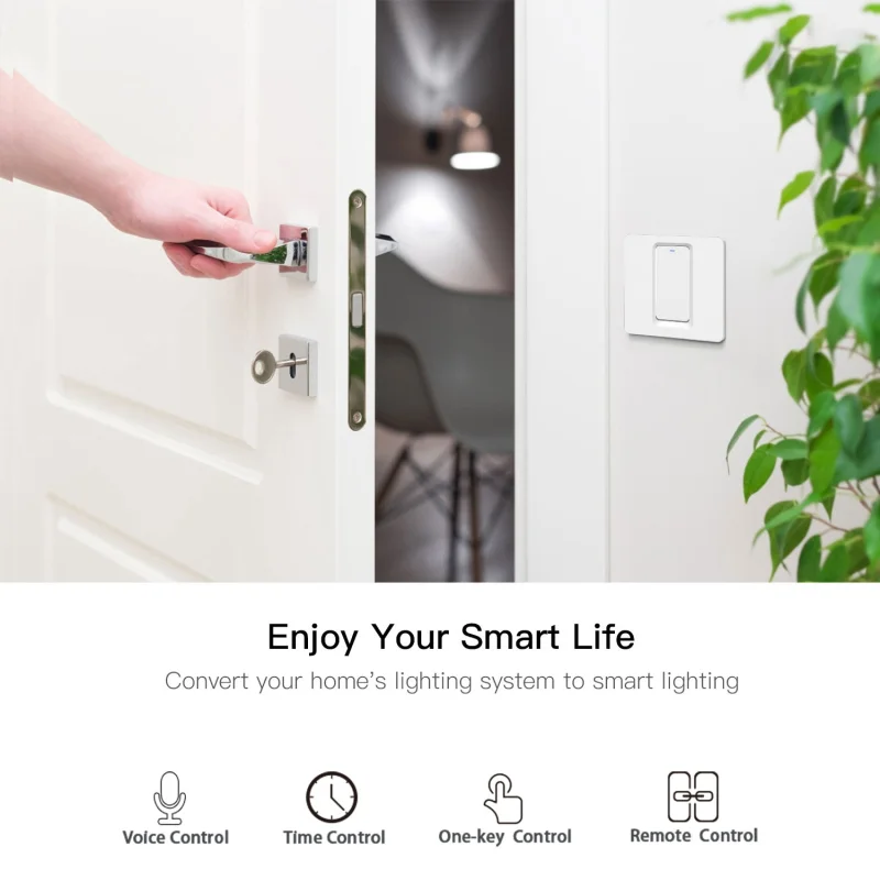 1gang MINI Wifi Smart Switch Timer Switches Smart Home Automation Compatible with Tuya Alexa Google Home