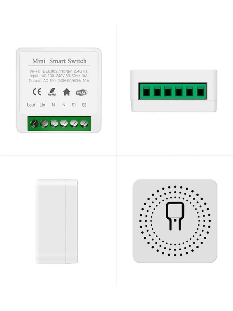 MINI Wifi Smart Switch Timer Wireless Switches Smart Home Automation Compatible with Tuya Alexa Google Home