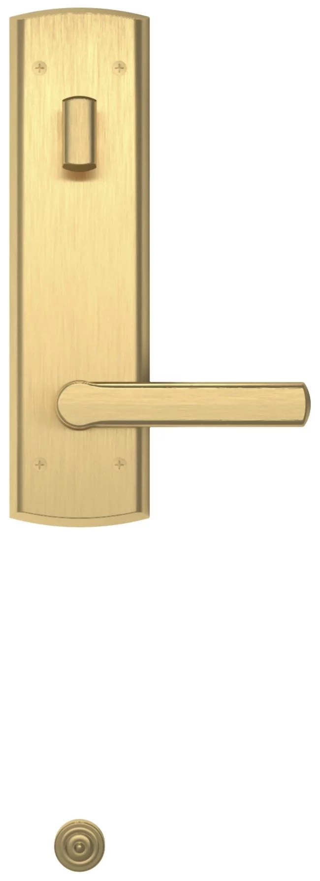 Baldwin 85387190LENT Evolved Soho Escutcheon Handleset - Satin Black