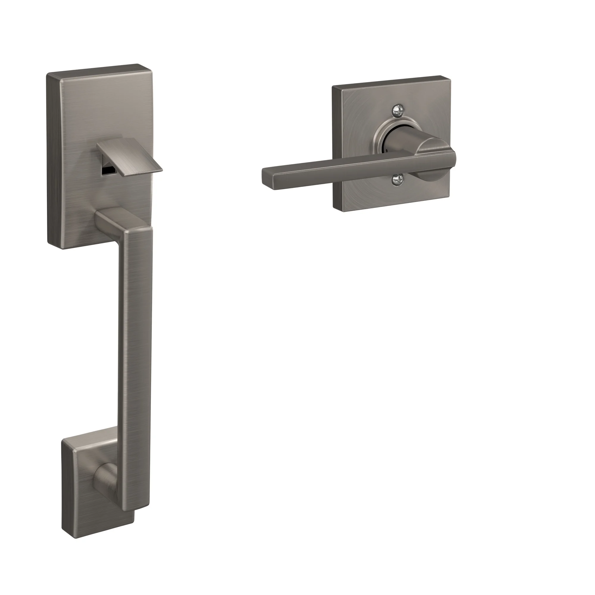 Schlage Fe285-Cen-Lat-Col Century Lower Half Handleset For Schlage Deadbolts - Nickel