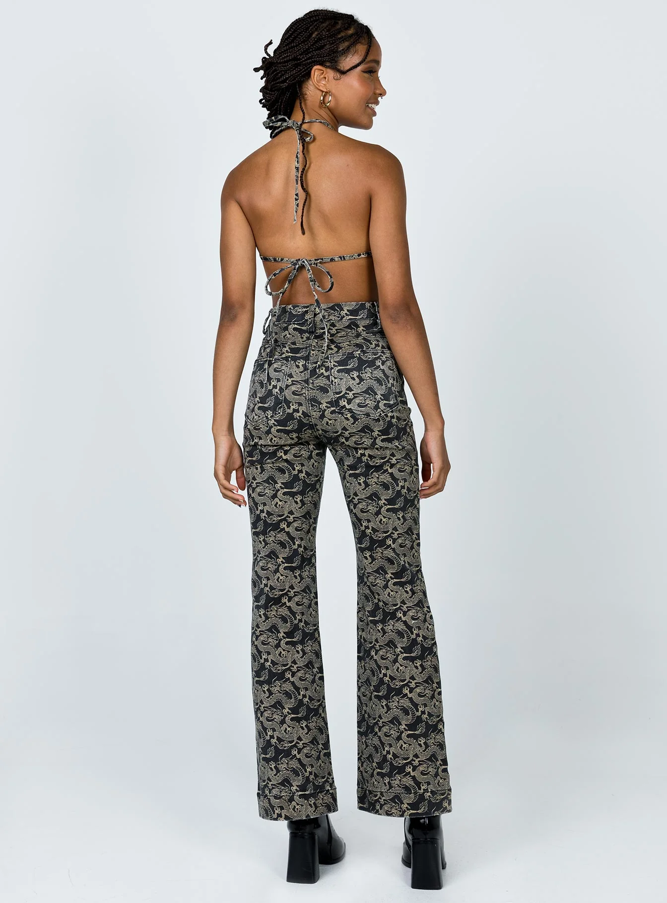 Dragon Denim Straight Leg Jeans Black