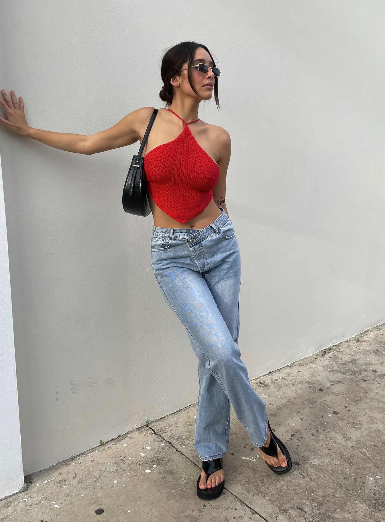 Holly Hi-rise Straight Leg Denim Jeans