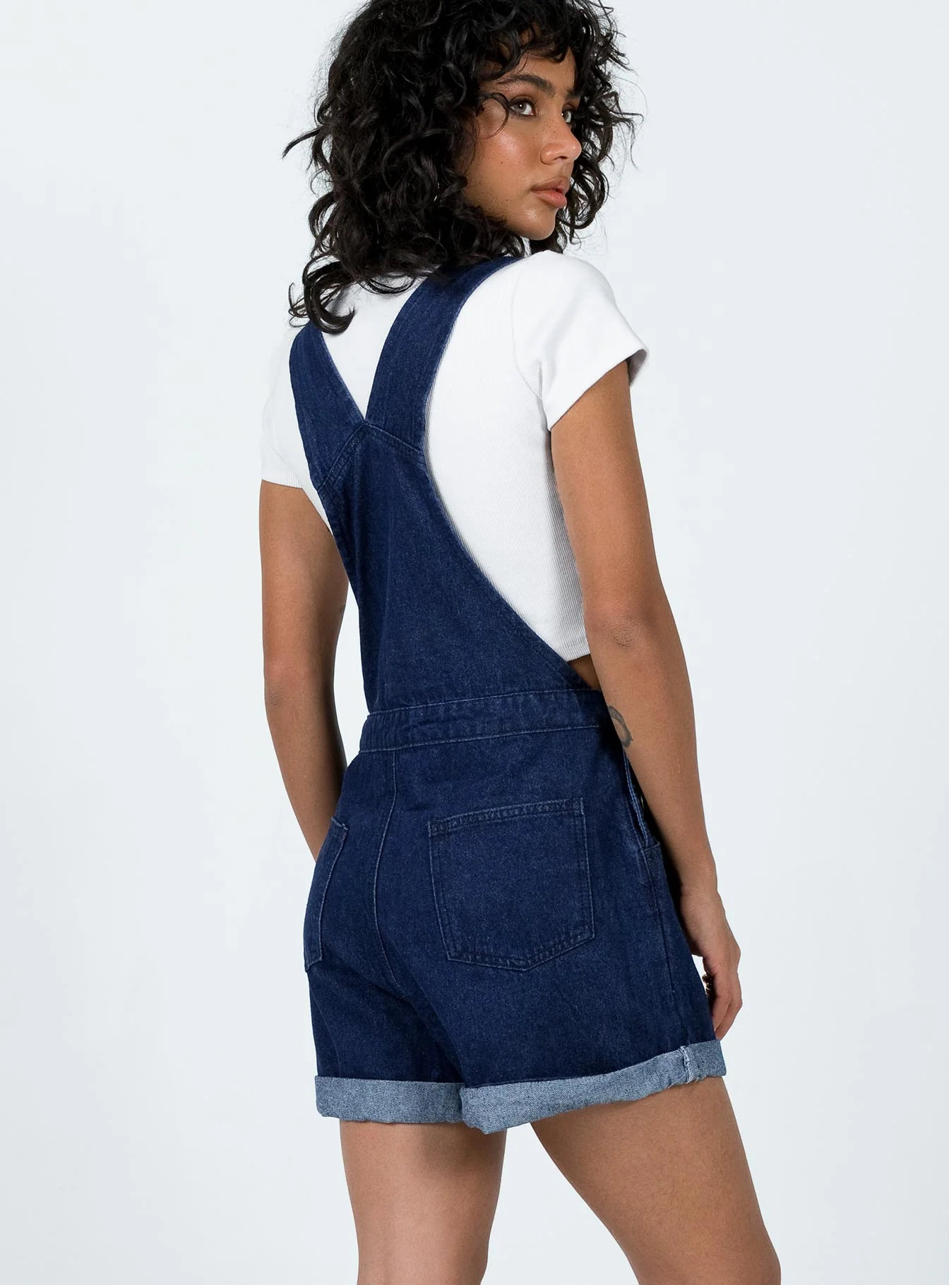 Kacey Overalls Dark Wash Denim