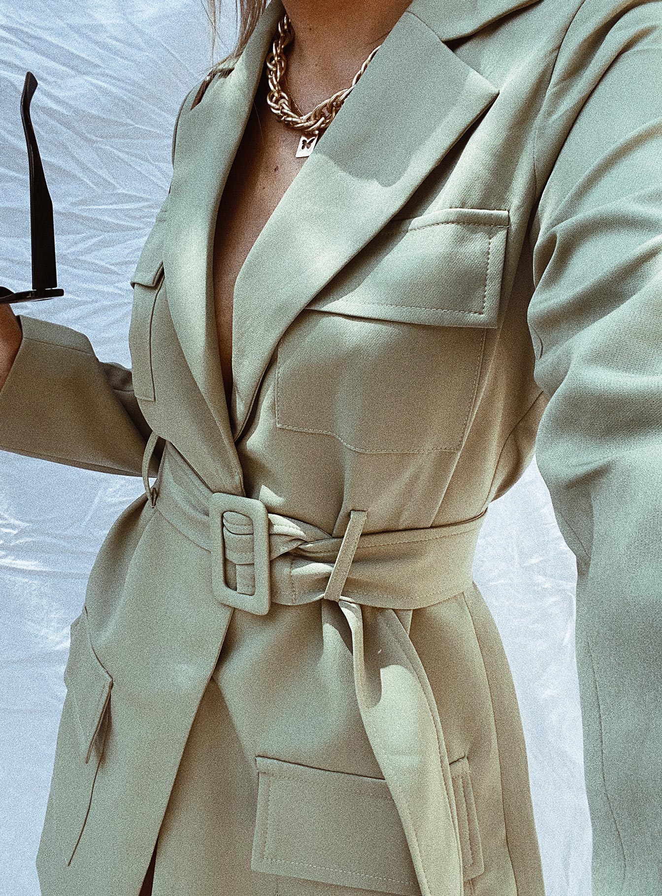 Steinway Mini Dress Green