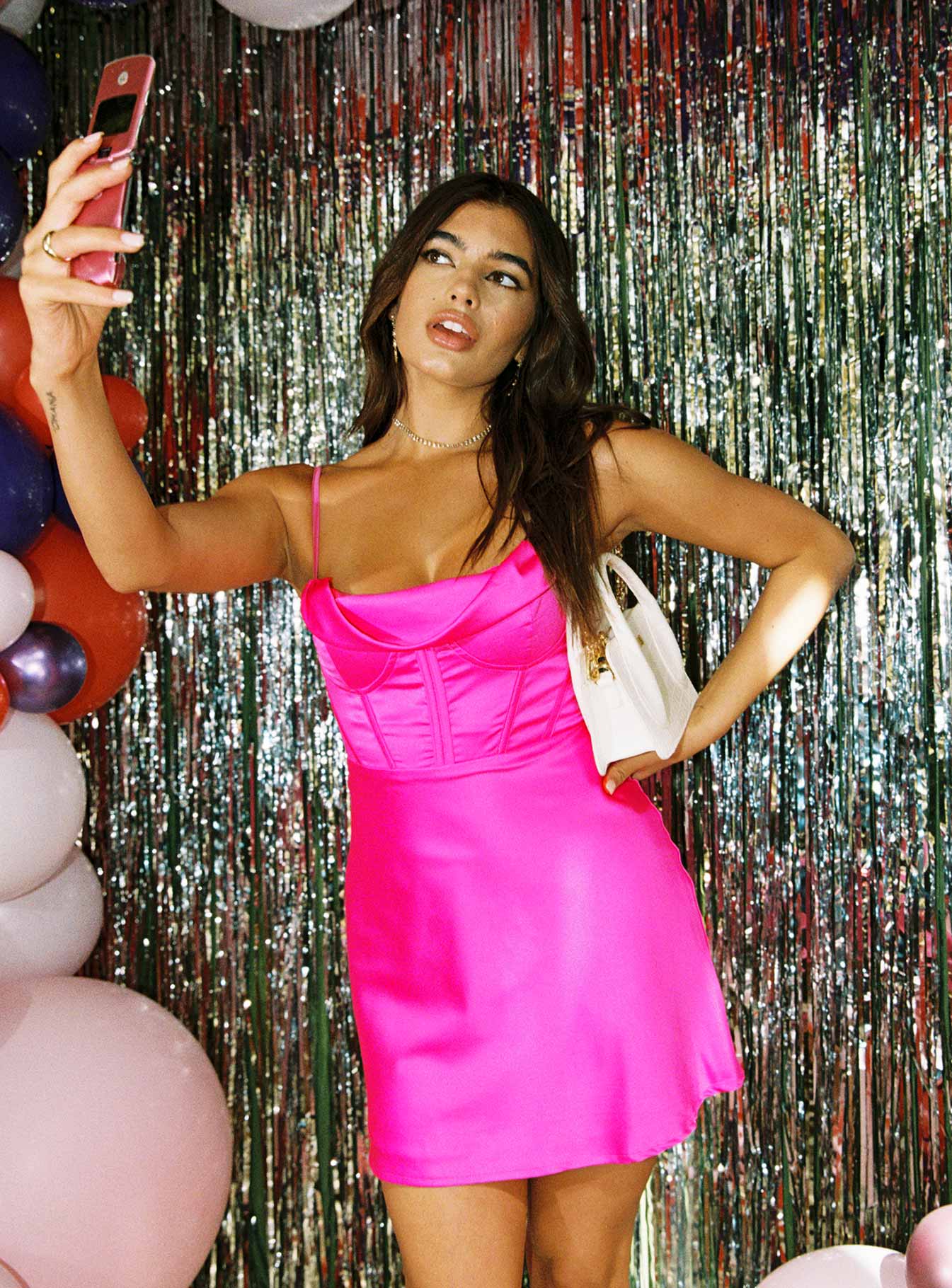 Spotlight Mini Dress Pink