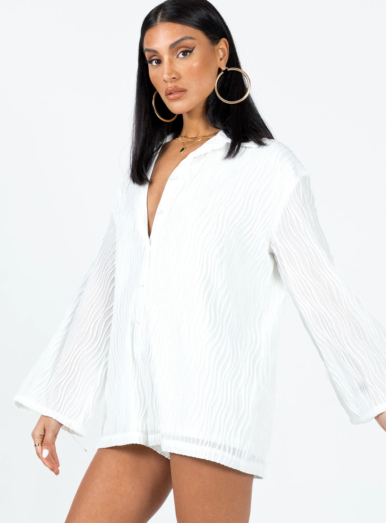 Dimitry Romper White