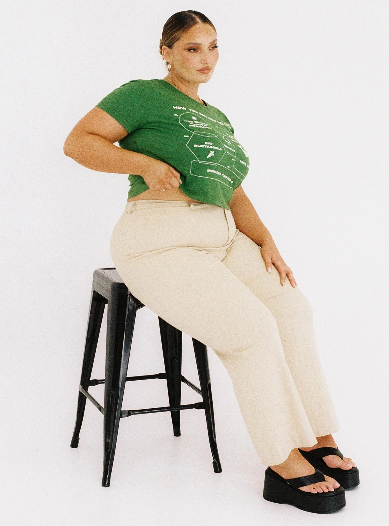 Carter Pants Beige Curve