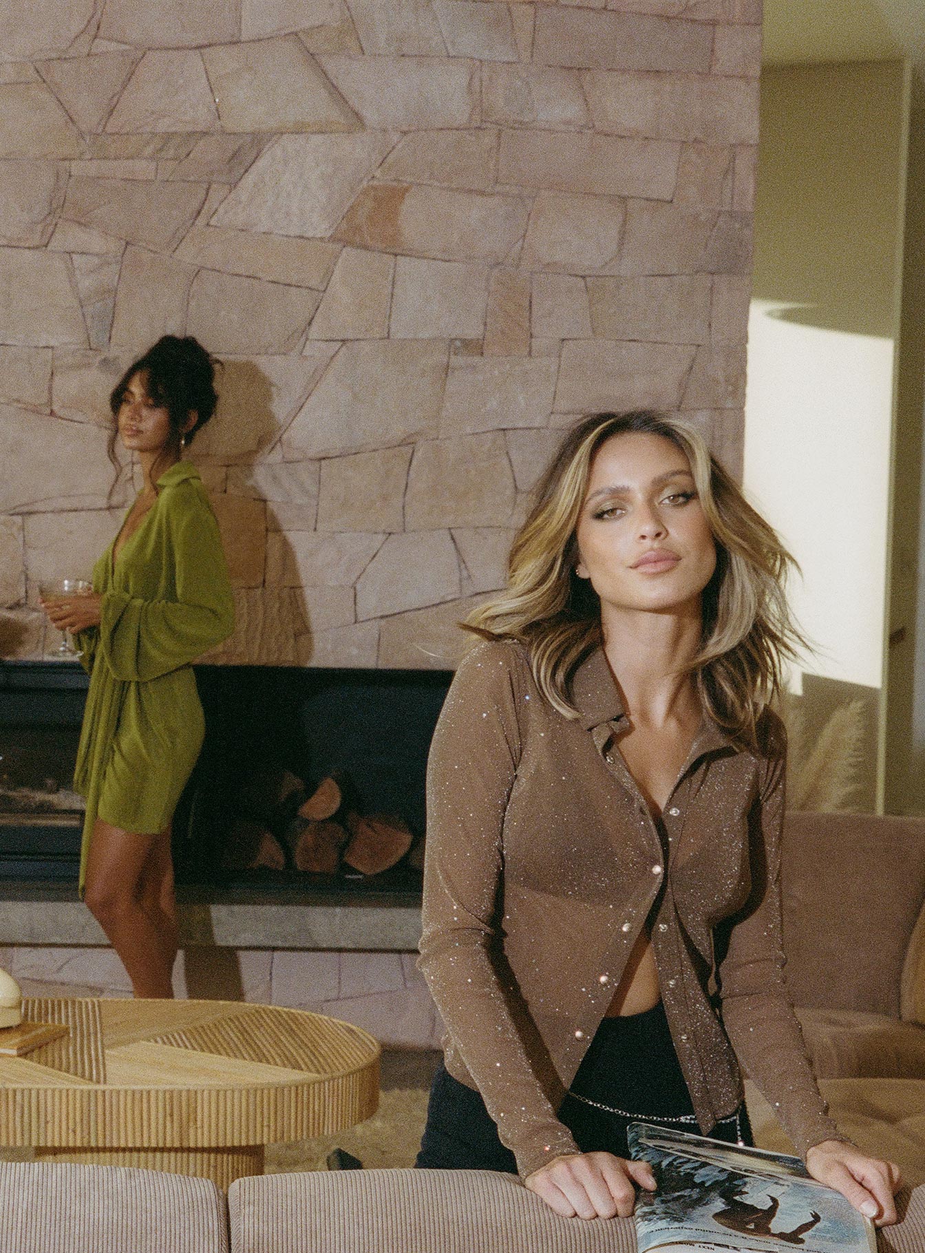 Friday Fever Top Brown