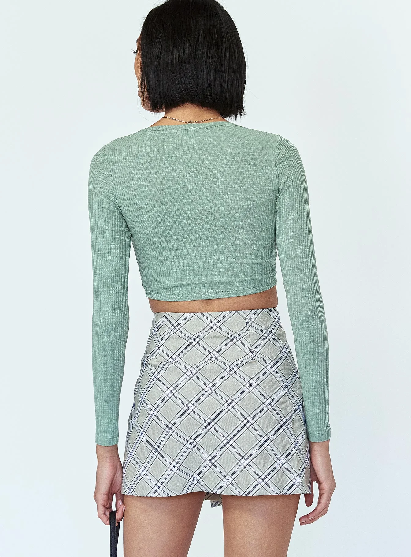 Ailisha Mini Skirt Green