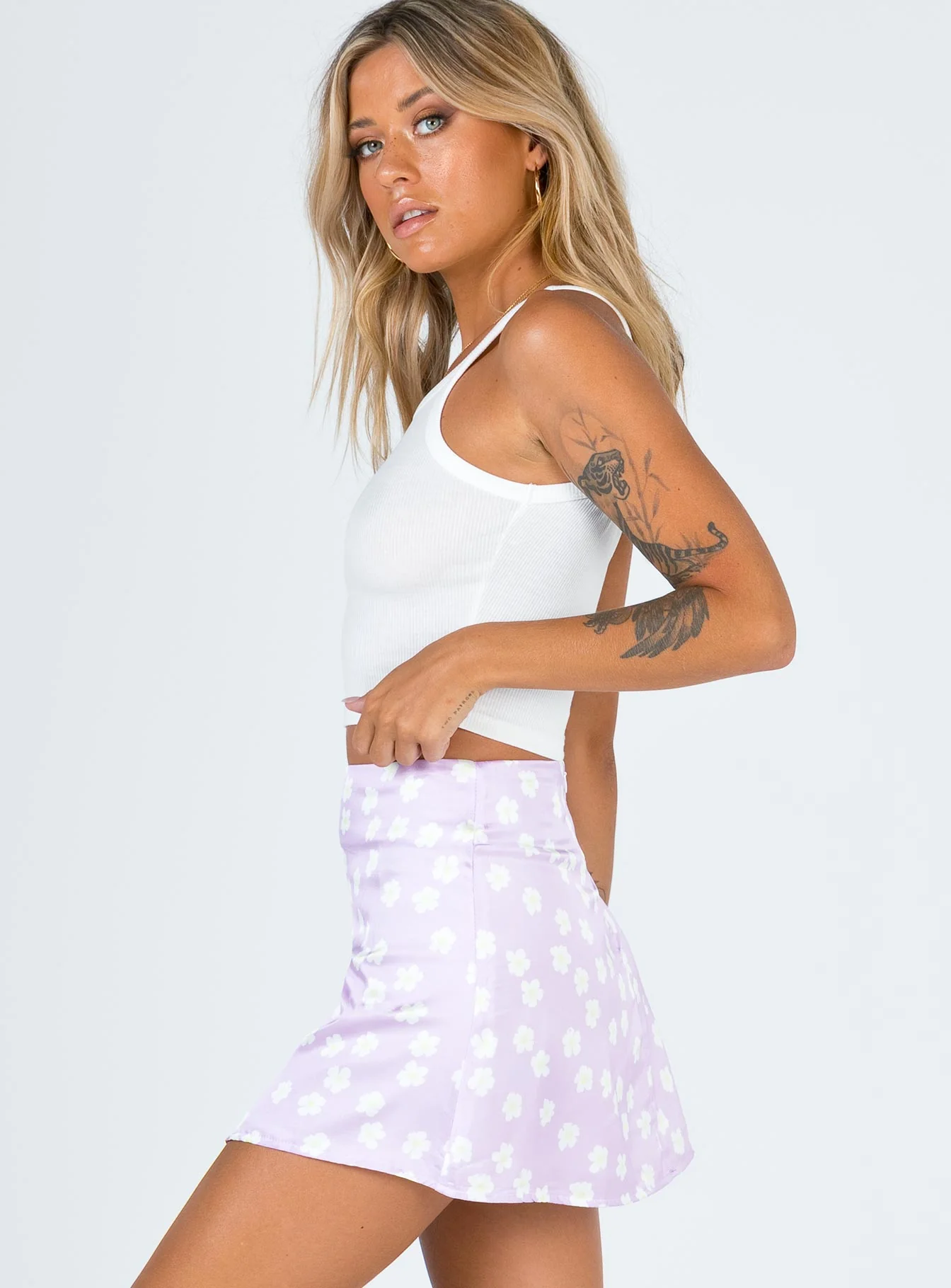 Olton Mini Skirt Lilac