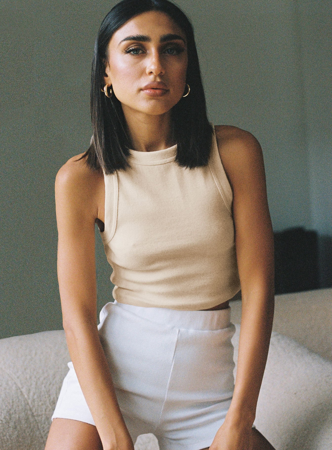 Organic Classic Tank Top Cream