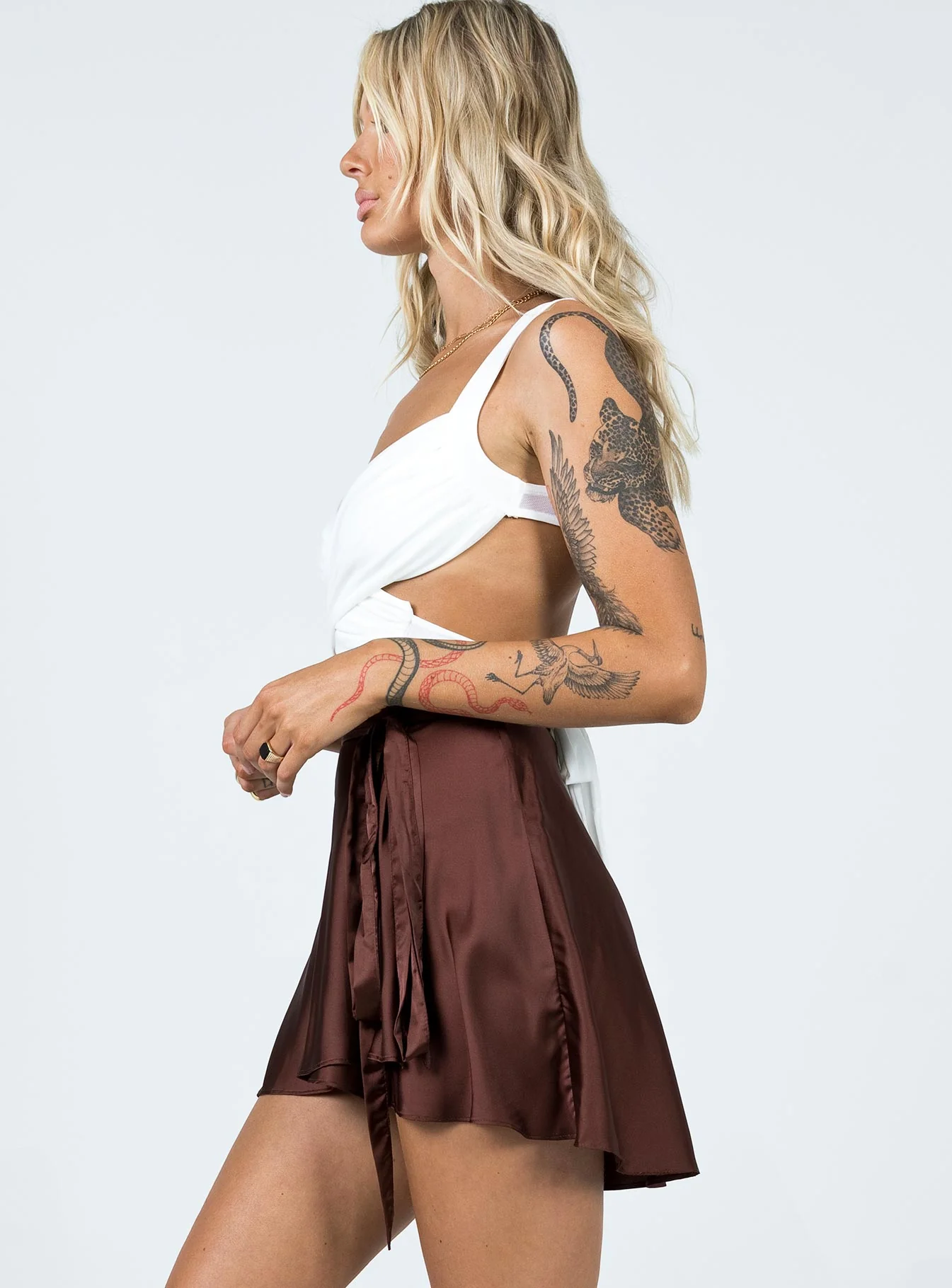 Affection Mini Skirt Brown