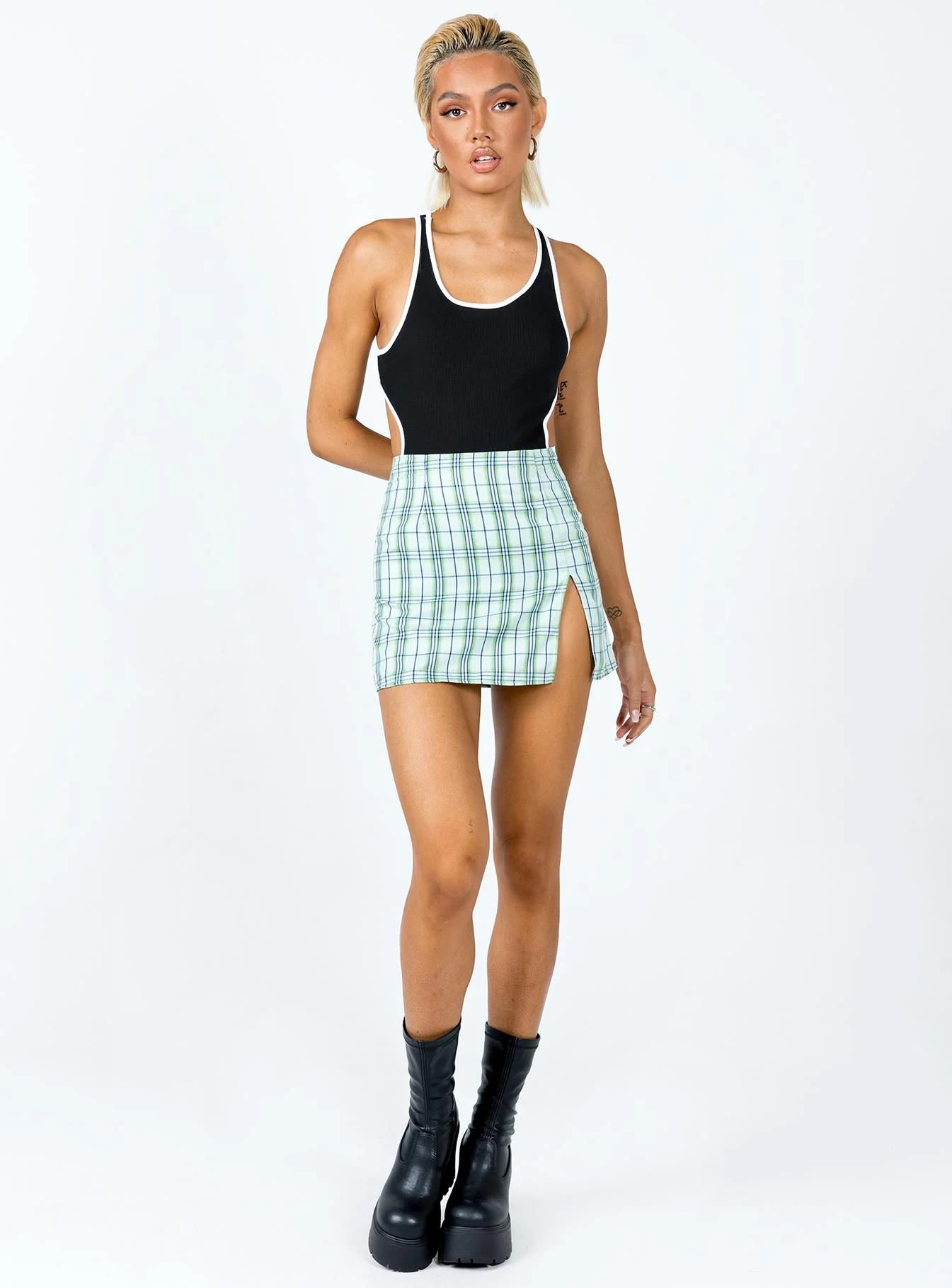 Chateau Mini Skirt Green
