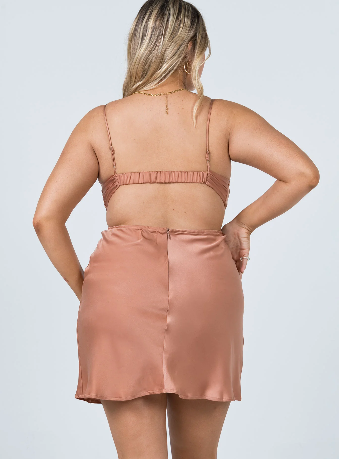 Eden Mini Dress Brown