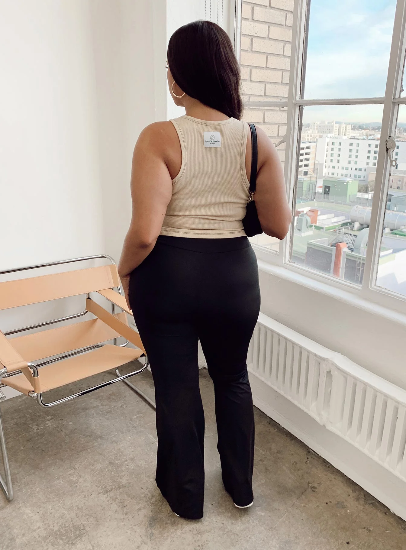 Fleur Yoga Pants Black Curve