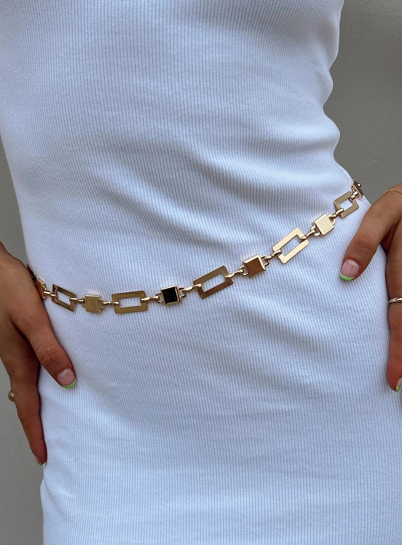 Jerrad Chain Belt Gold