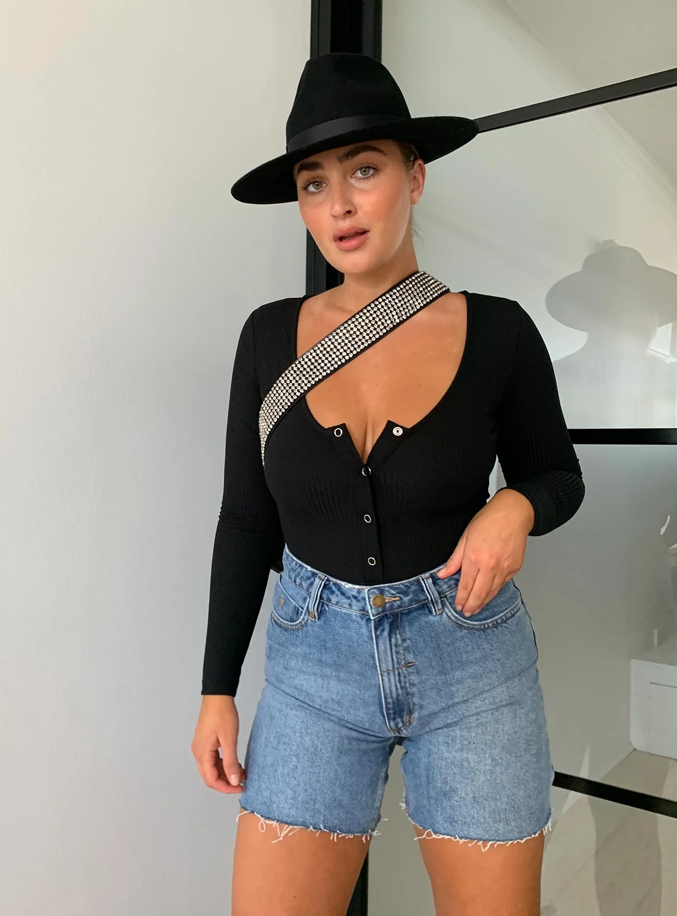 Downtown Drifter Bodysuit Black