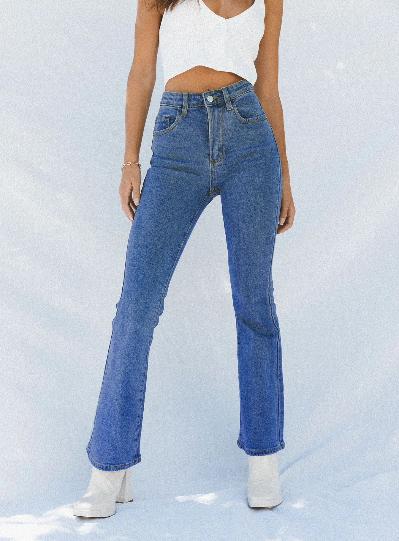 Dark Wash Flare Jean Denim