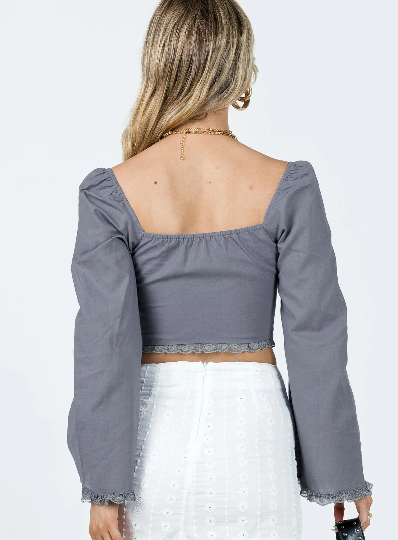 Silvanna Long Sleeve Top Blue