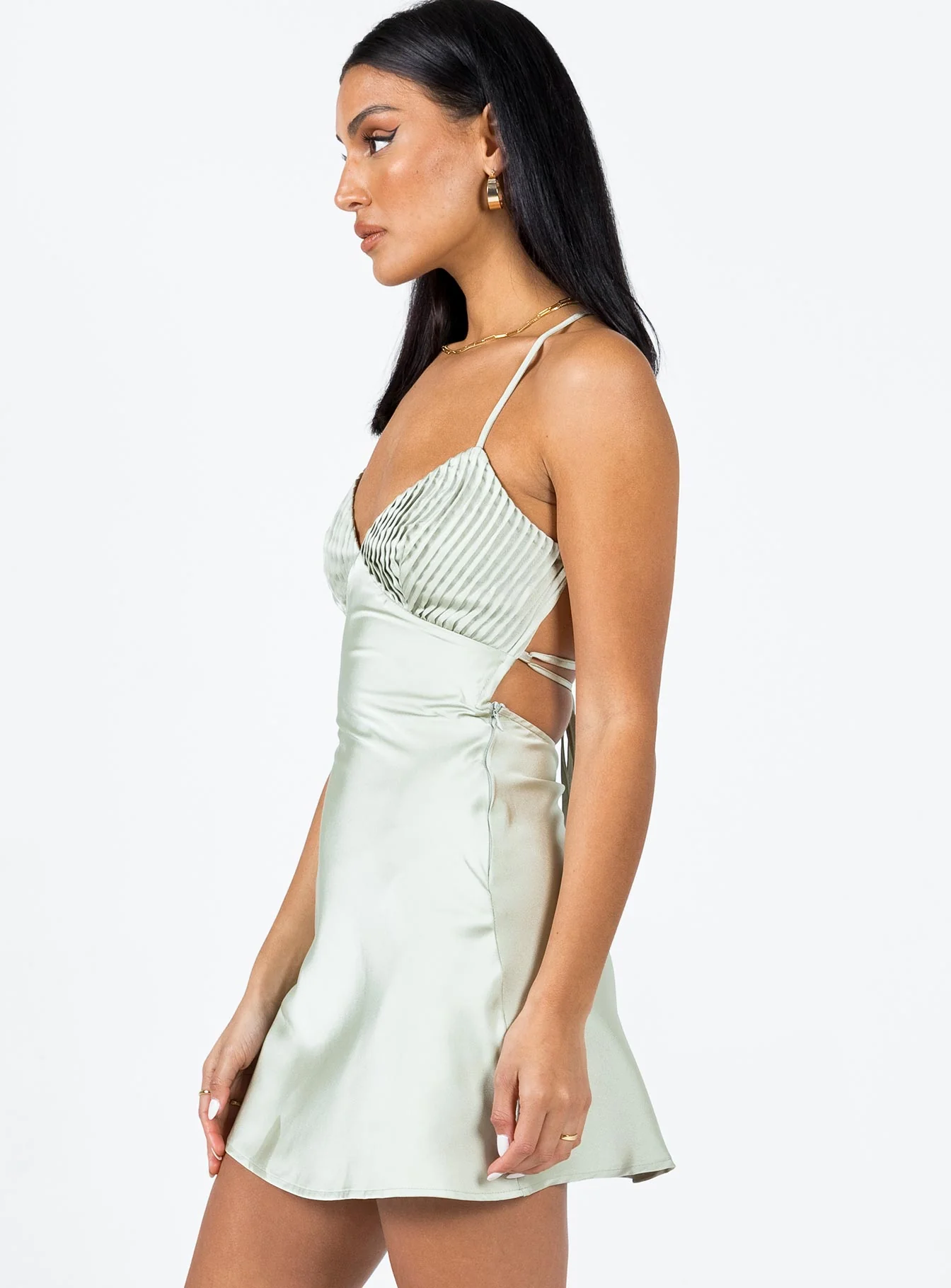 Paulina Mini Dress Sage