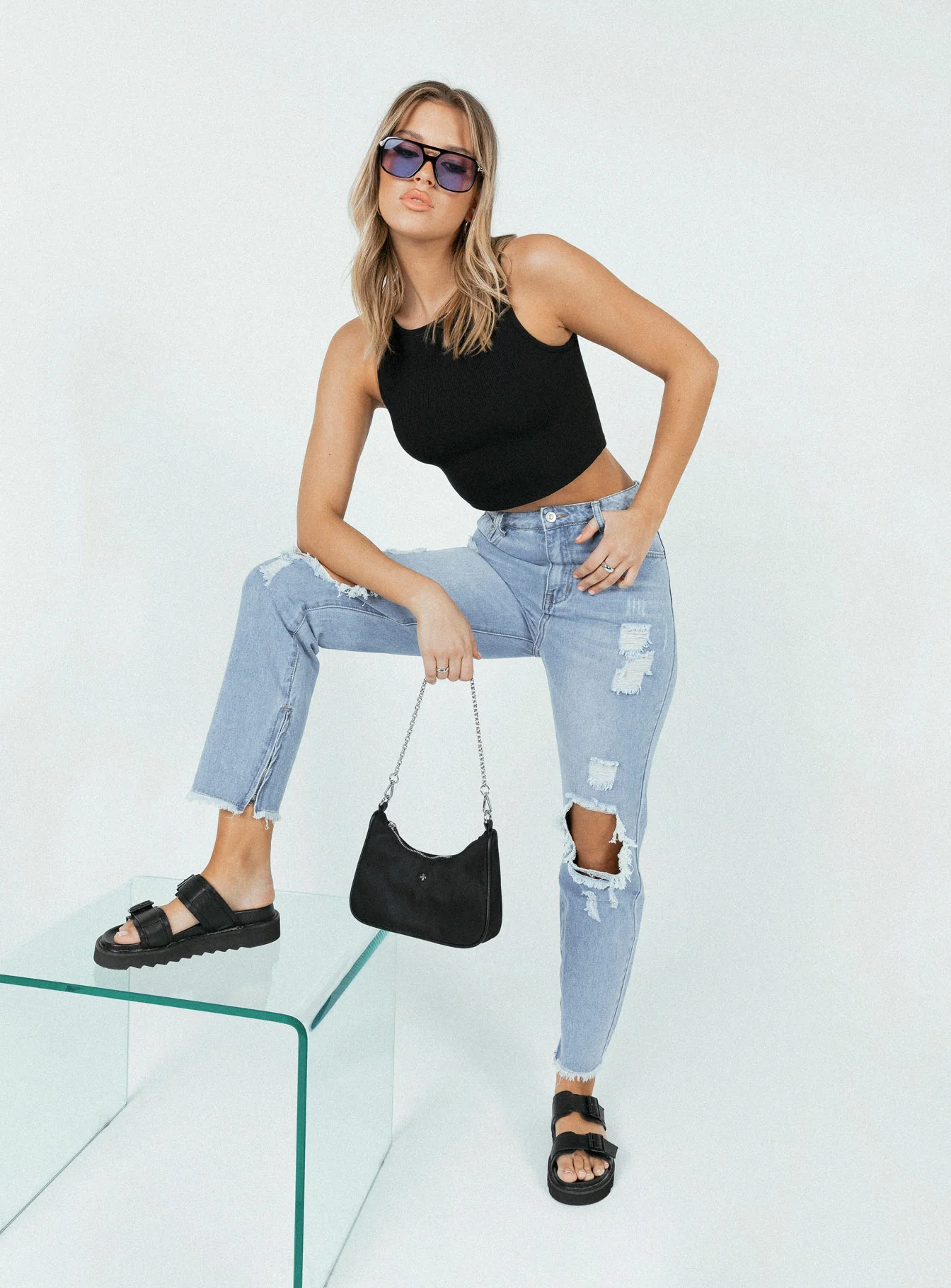 Paola Straight Leg Denim Jeans