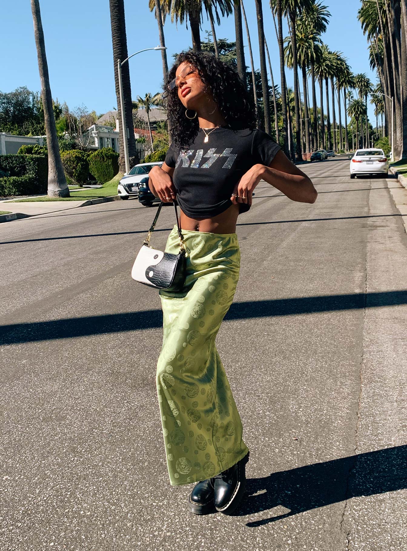 Hailey Midi Skirt Green