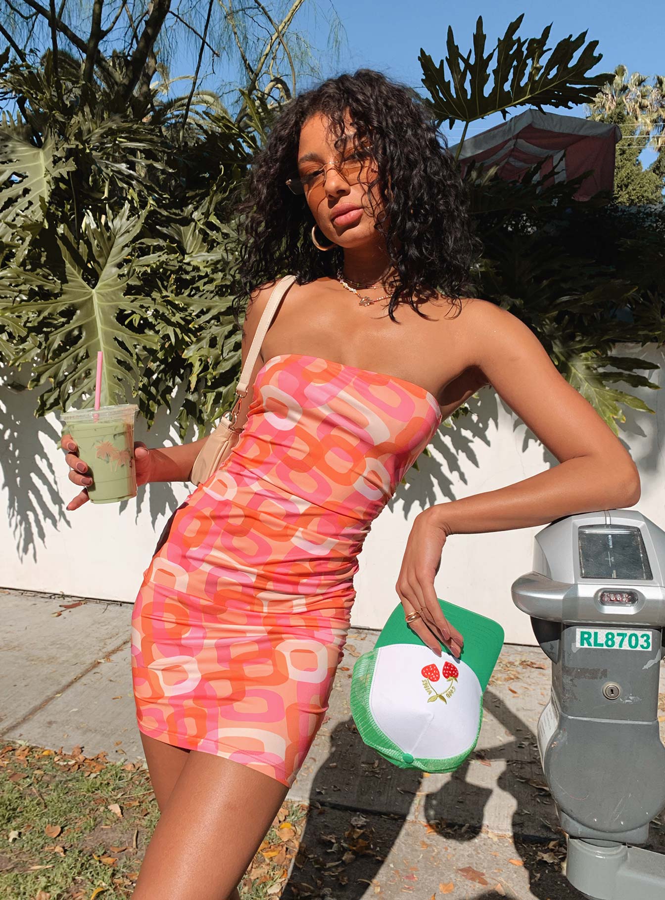 Twiggy Mini Dress Pink Multi