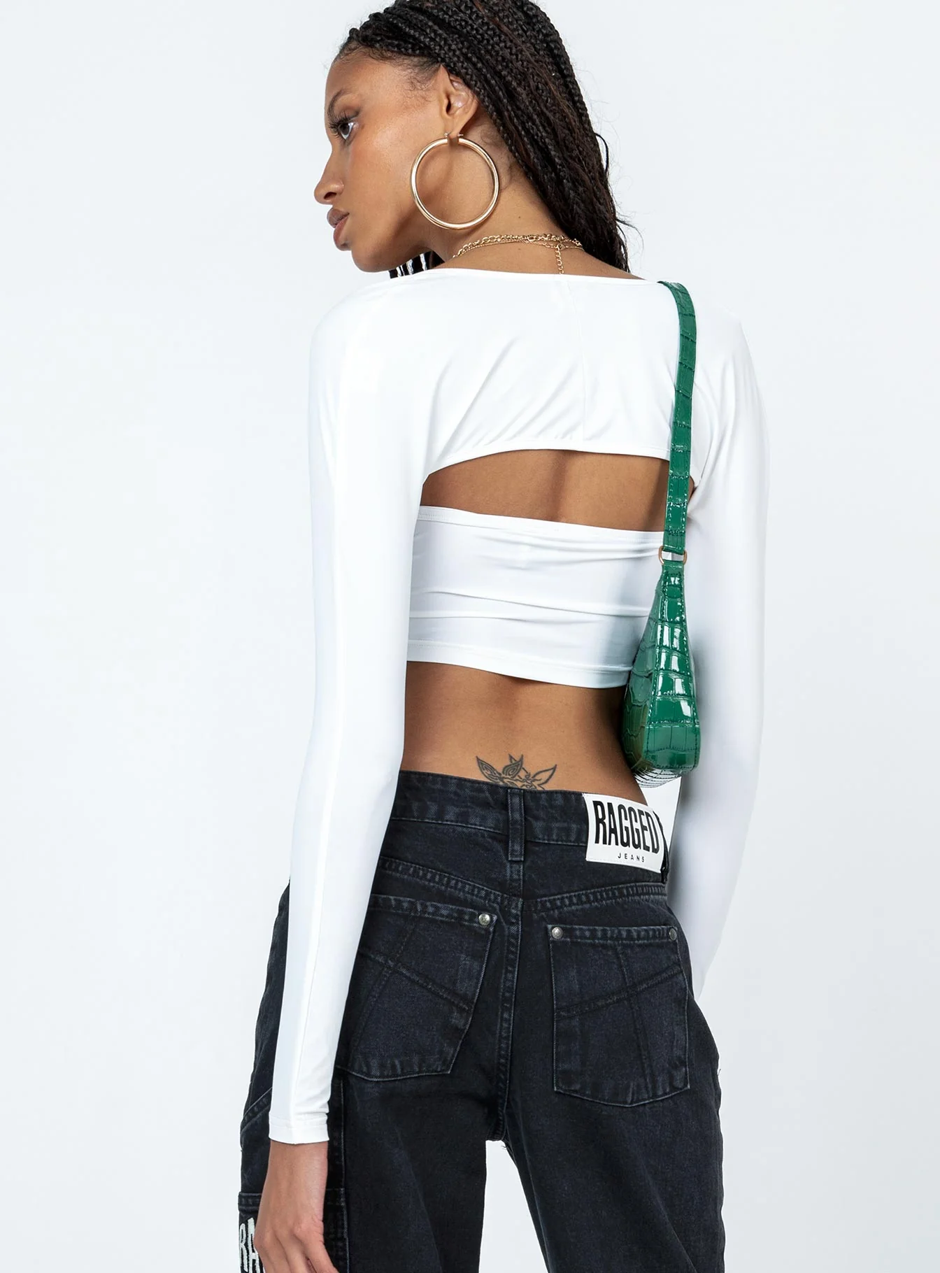 Koslo Bolero Top White