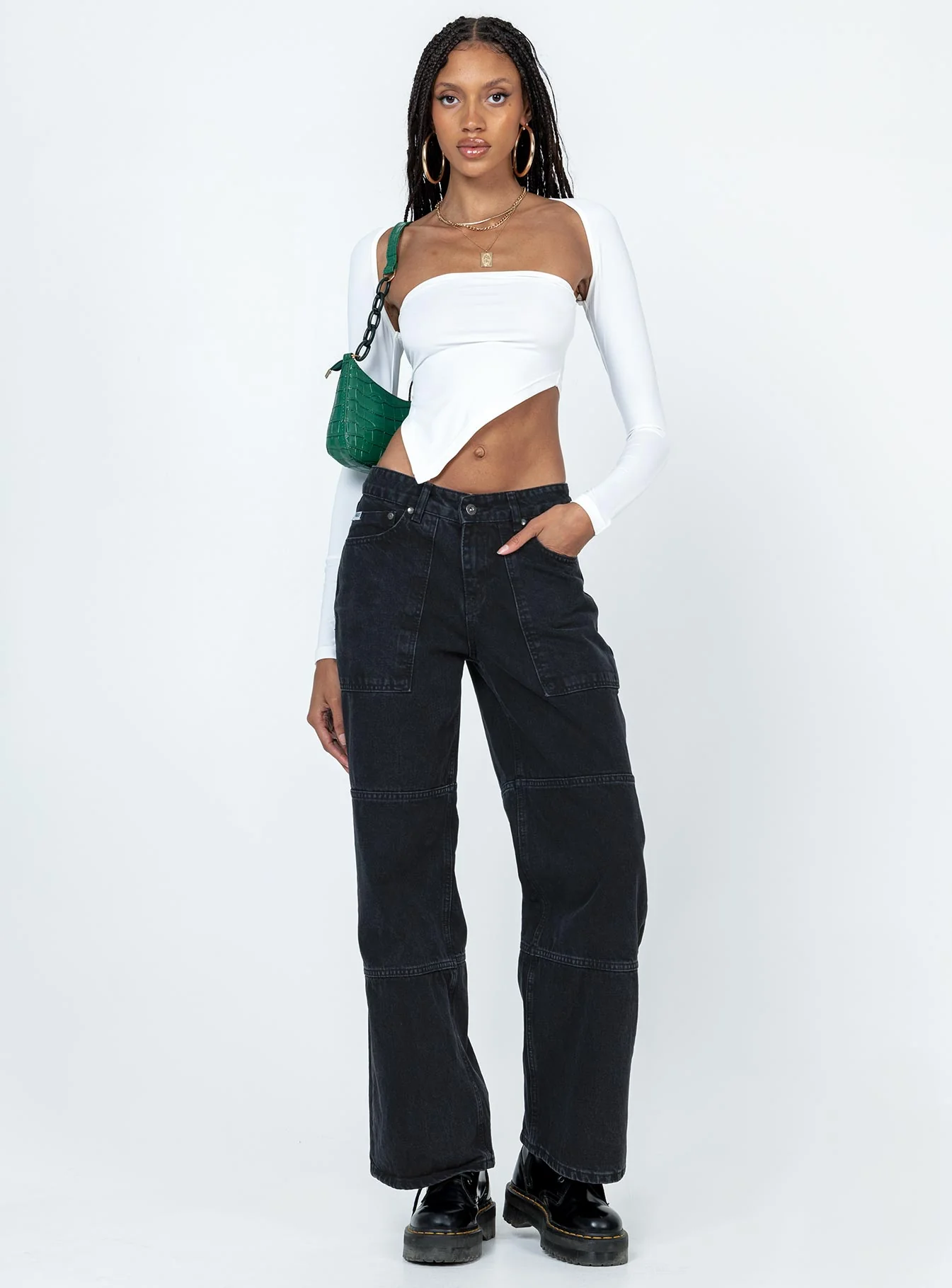 Koslo Bolero Top White